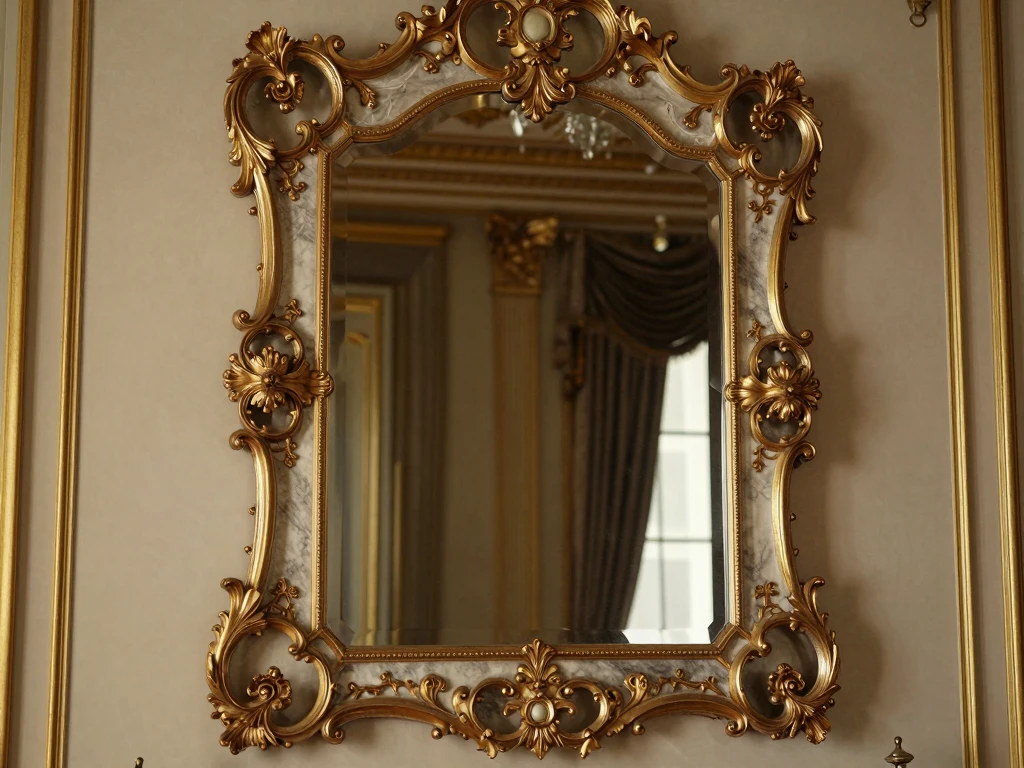 Heritage collection ornate mirror