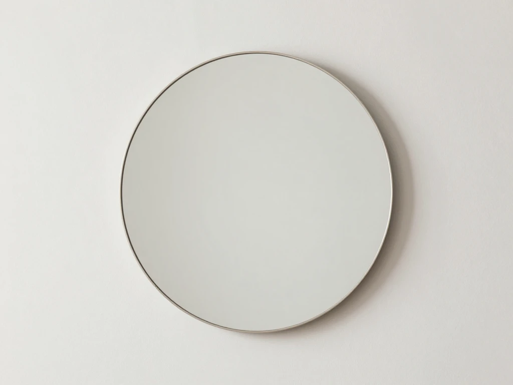 Modern minimalist round mirror